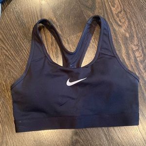 Nike womens black sports bra